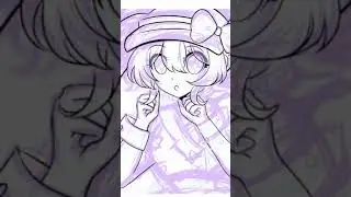 lineart process! :3c #hatsune miku #mesmerizer #artprocess #speedpaint