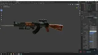 AK-47 3D model | Blender