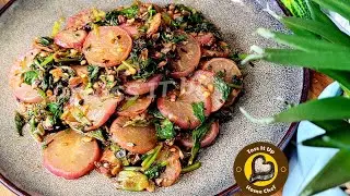 Winter Special Laal Mooli Ki Sabzi Pahadi Mooli Ka Saag#redradish#pahadimuli#healthyweightlossrecipe