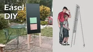 How to make an easel for both kids and parent DIY blackboard