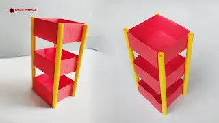 DIY TUTORIAL - Cara Membuat Rak Susun dari Kertas Origami