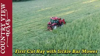 Cutting Hay with a sickle bar mower never goes well.