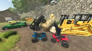 Using Dozer to Find Secret Barns in Abandoned Ranch | Farming Simulator 25