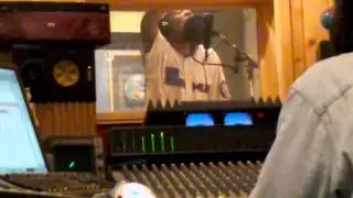 Daddy Freddy Recording New Tune  @ YARD STUDIO 1025- 2010-