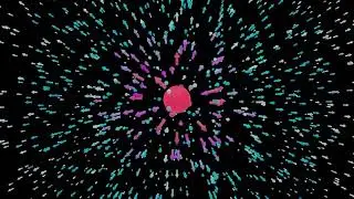 A Diverging Vector Field with Random Vectors