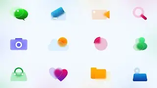 Create Frosted Glass Icons in Figma | Ui Design Tutorial | Figma Tutorials for Beginners