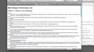 (6/30) - Testing jQuery with the alert() function - jQuery Powered Dictionary List
