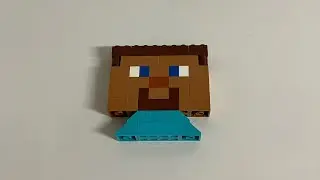 Lego Minecraft Steve Face #youtubevideos #gaming #lego #fun
