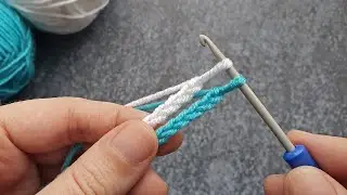 Beautiful two-color crochet pattern! Crochet for beginners!