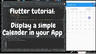 Flutter tutorial - Show A Simple Calendar in your App