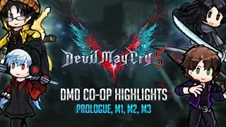 Devil May Cry 5 - 4-Player CO-OP Highlights (DMD/Prologue, M1,M2, M3)