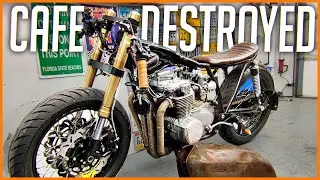 Crashing and Destroying the Cafe Racer (Not Click Bait) - CB550 Cafe Racer Build Pt. 82