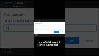 How to find the area of triangle in JavaScript 