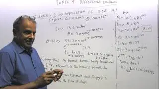 VIDEO - 155: TOPIC 9: MATHEMATICAL MODELLING USING FIRST ORDER VARIABLES SEPARABLE DIFF EQNS SET 2