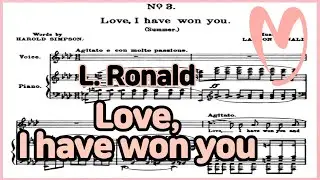 Love, I have won you - [Cycle of Life] 'L.Ronald' Piano Accompaniment