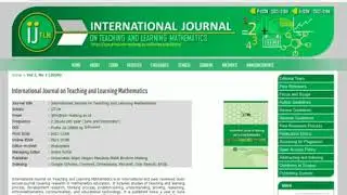 Call for Papers of International Journal on Teaching and Learning Mathematics