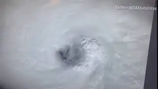 Hurricane Michael in Gulf of Mexico - October 9, 2018