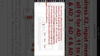 How input memory address is mapped to the starting address for a block of memory ? #vlog #shorts