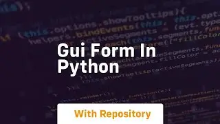 gui form in python
