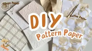 How to make paper at Home | Handmade pattern paper  | 