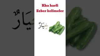 Kha, Dâl ve Zâl harfi ezber kelimeleri. Arapça kelime ezberi.