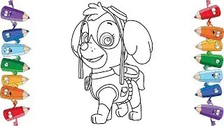 Новая серия раскраски Щенячий патруль Скай  Paw Patrol Skye new coloring book