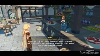 Genshin impact- food deliver (part 1) sara (day 4)
