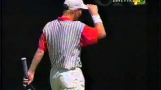 Edberg running forehand lob winner