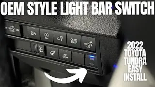 Installing A Toyota Tundra OEM Style LED Light Bar Switch