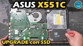 ASUS X551C / X551CA | Smontaggio, Upgrade SSD – Velocizzare il notebook