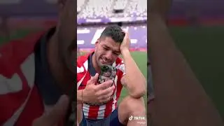 atletico madrid juara, luis suarez menangis terharu.. 😭