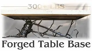 Forged and Fabricated Coffee Table Base | Making Steel Tree