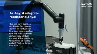 Kassow Robots kobot és Asyril EYE+ okos adagolórendszer együttműködése - Bosch Rexroth
