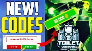 ⚠️EP-67🧪New!⚠️TOILET TOWER DEFENSE ROBLOX CODES 2023 TOILET-TOWER