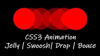 CSS3 - Liquid Animation Using border-radius (Drop, Swoosh, Bounce) / Speed Code