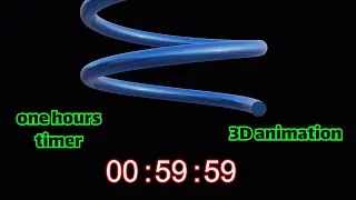 make your mind free / 3d animation relaxing / loop animation 1 hours / 1 hours timer