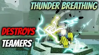 14 Minutes of DESTROYING Teamers with Thunder Breathing | Rogue Demon