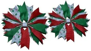 How To Make A Ribbon Spike Pinwheel Hair Bow Tutorial