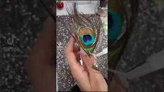 Peacock Feather Encapsulated Nail Art 🦚💅🏽 ريشة
