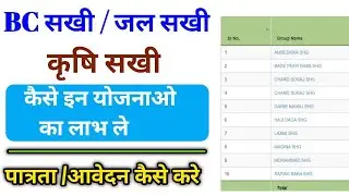 जल सखी / कृषि सखी / BC सखी कैसे बने । NRLM Group kya hai | SHG list kaise dekhe | shg report