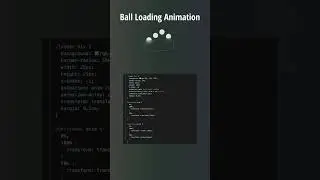 CSS Bouncing Ball Animation || CSS Glass Loading Effect 