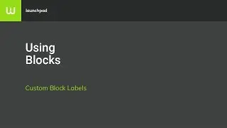 How to Create Custom Block Label to a Website in Warhead