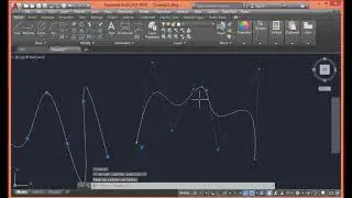 في الاوتوكاد   spline حالات