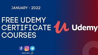 Udemy FREE Courses With Free Certificates  | Udemy FREE Courses 2022!