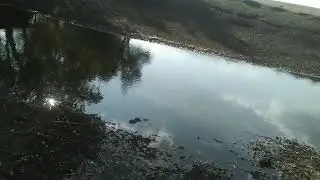 Заброшенная дорога с бродом к исчезнувшему посёлку Лопата, Базарно-Карабулакский район.