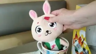 Команда плюш. Обзор игрушки в чашке. Зайчик Скок. Условия игры.