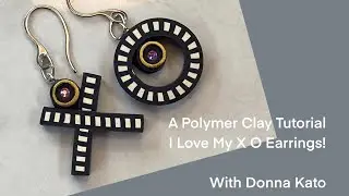 I Love my Polymer Clay XO Earrings!