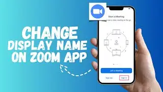 How to change display name on zoom app