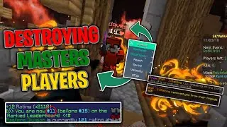 Destroying Masters Players On STREAM + Gaining Back My Drained Rating? Ranked Skywars Highlights