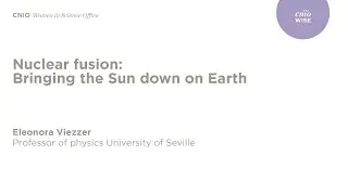 WISE | Eleonora Viezzer, "Nuclear fusion: Bringing the Sun down on Earth"